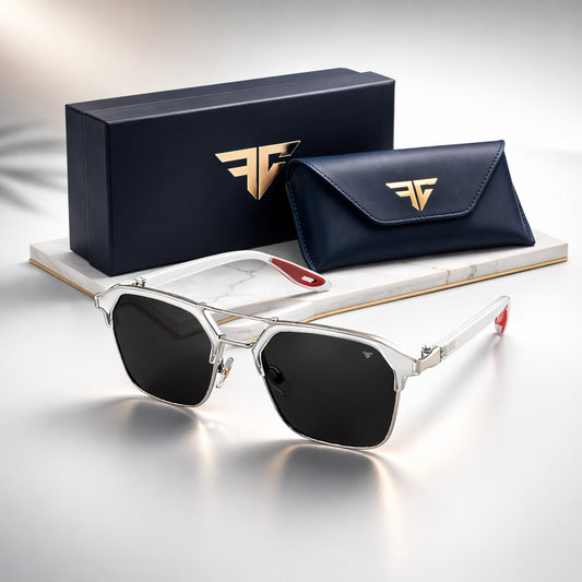 Fc Elite Noir Ice White And Black Sunglasses